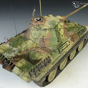 ArrowModelBuild Panther F Tank Abush Camouflage Built & Painted 1/35 Model Kit image 7