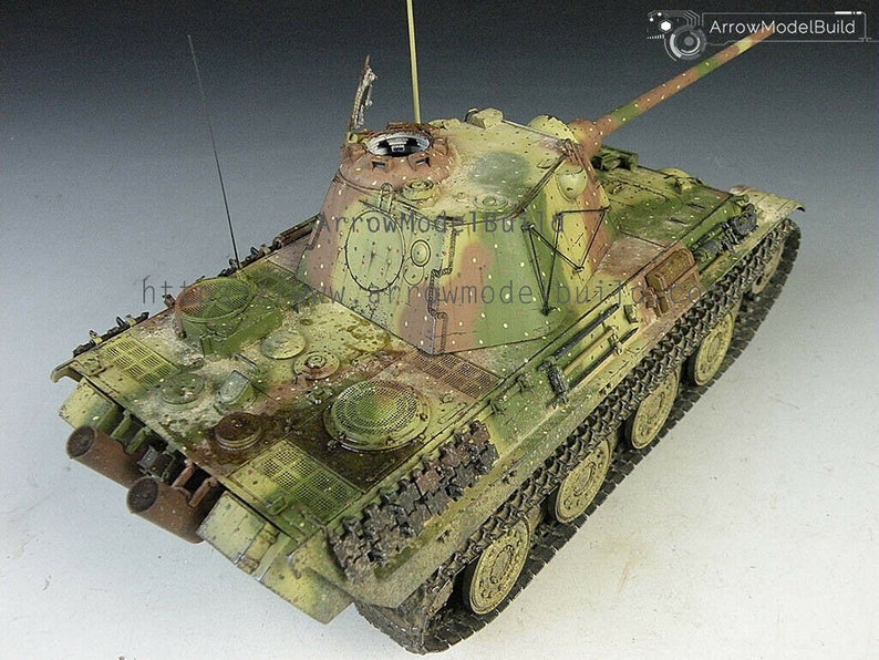 ArrowModelBuild Panther F Tank Abush Camouflage Built & Painted 1/35 Model Kit image 7