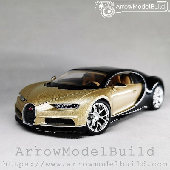 Arrowmodelbuild Bugatti Chiron champagne Gold Bright Black - Etsy Hong Kong