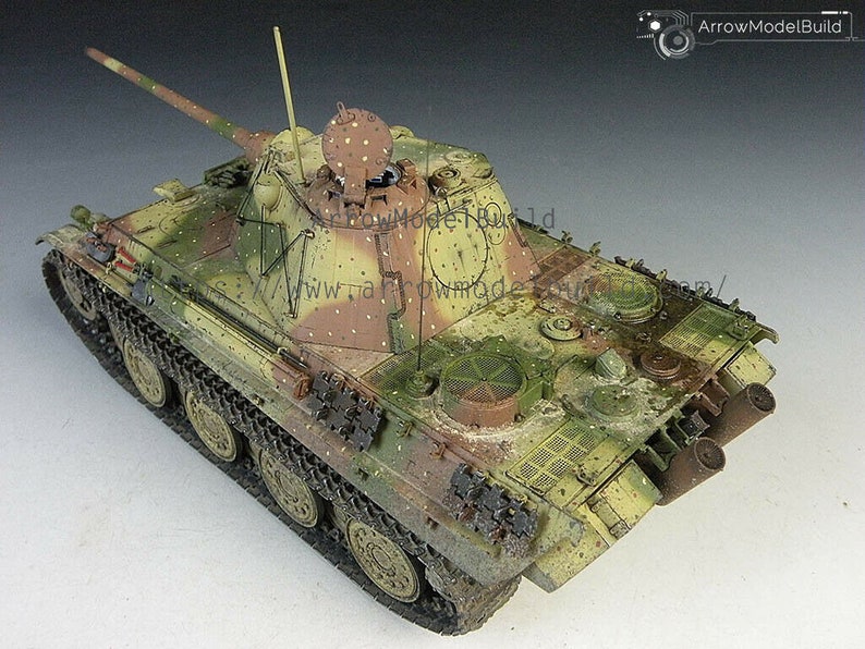 ArrowModelBuild Panther F Tank Abush Camouflage Built & Painted 1/35 Model Kit image 6