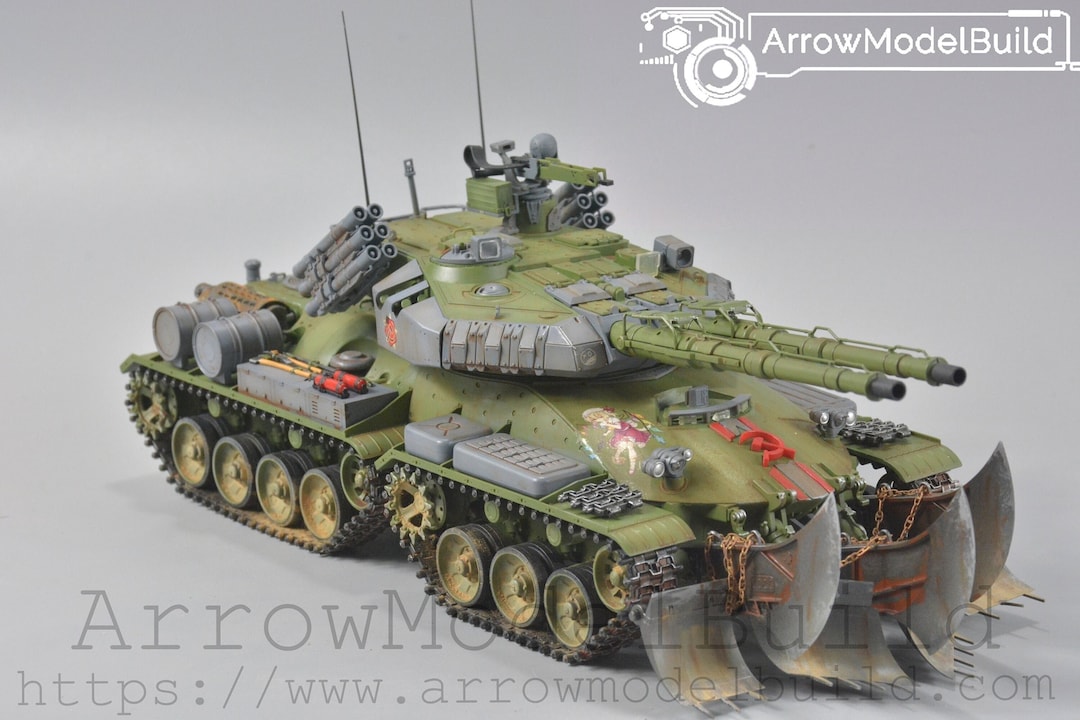 Arrowmodelbuild Super Heavy Tank Apocalypse red Alert 2 Built & Painted