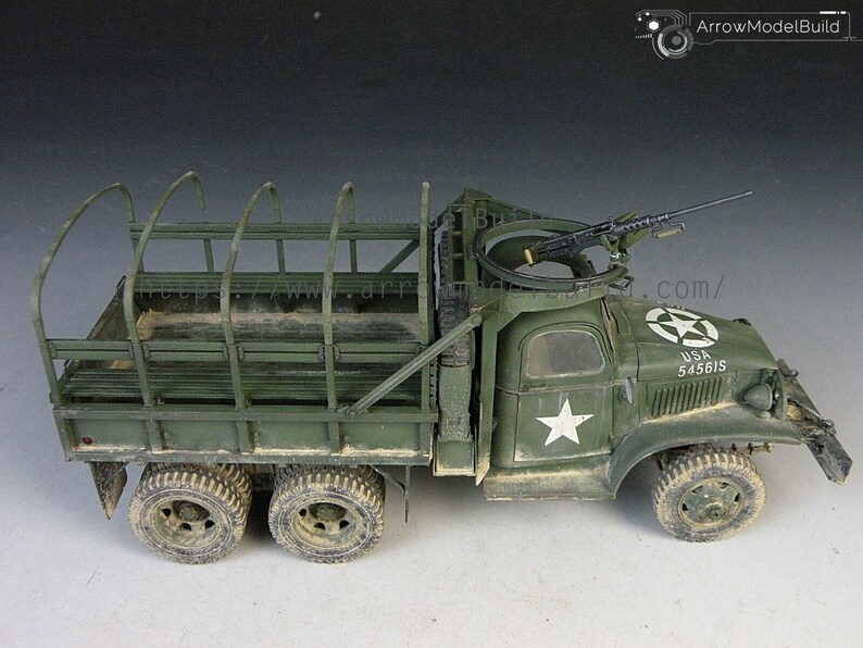 ArrowModelBuild GMC CCKW-353 Cargo Truck Military Vehicle Built & Painted 1/35 Model Kit image 4