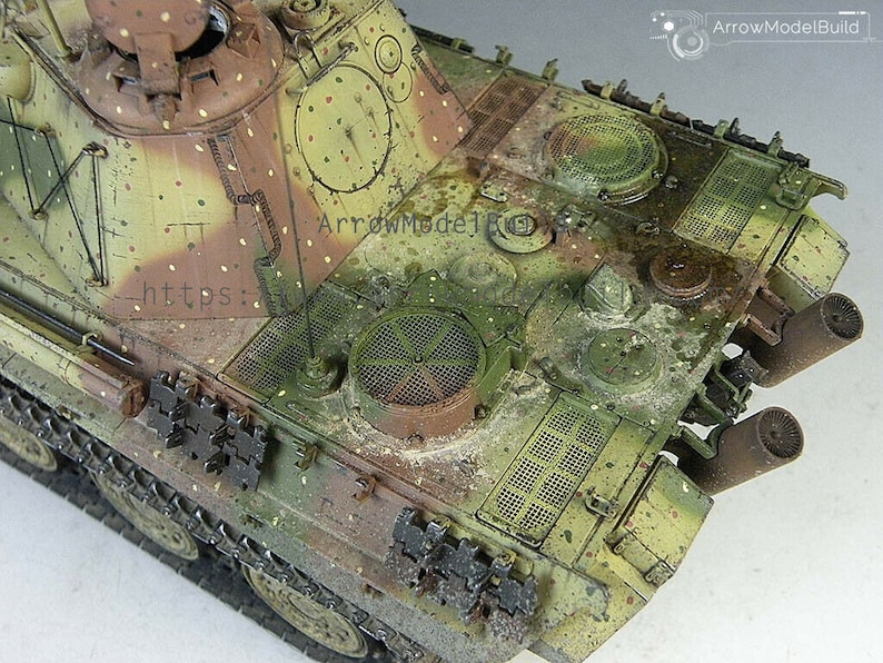 ArrowModelBuild Panther F Tank Abush Camouflage Built & Painted 1/35 Model Kit image 5