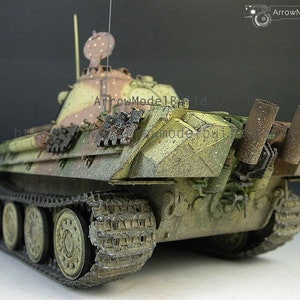 ArrowModelBuild Panther F Tank Abush Camouflage Built & Painted 1/35 Model Kit image 2