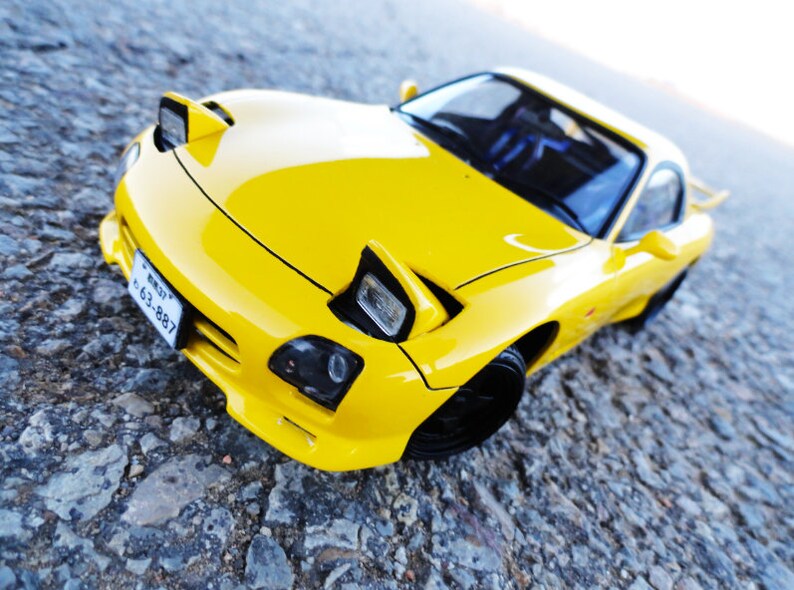 Arrowmodelbuild Initial D Fd Built Painted Vehicle Car 1 24 Etsy
