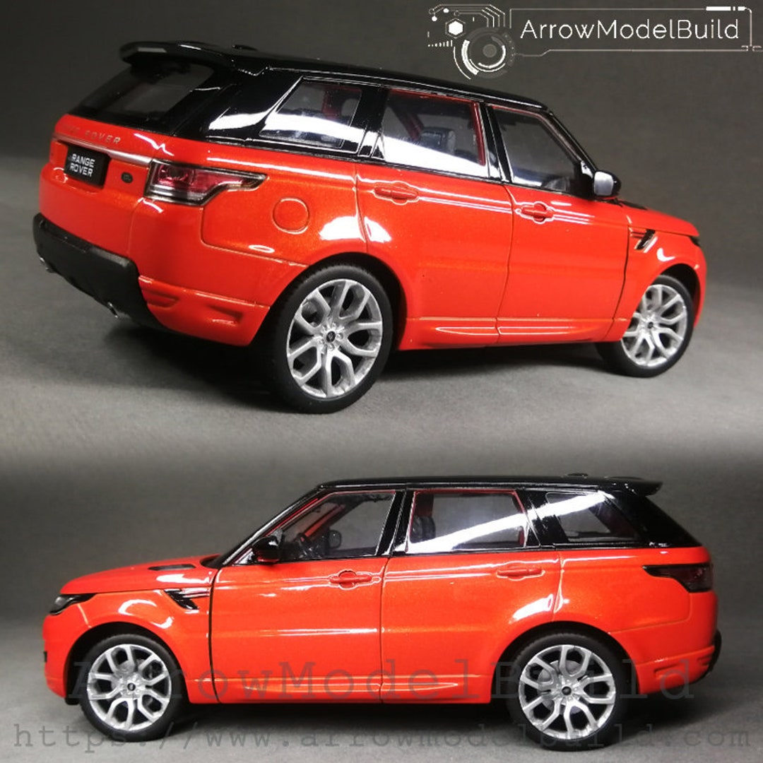 Arrowmodelbuild Land Rover Custom Color cargo Orange Built & Painted 1/ ...