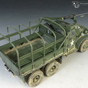 ArrowModelBuild GMC CCKW-353 Cargo Truck Military Vehicle Built & Painted 1/35 Model Kit image 9