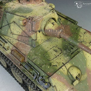 ArrowModelBuild Panther F Tank Abush Camouflage Built & Painted 1/35 Model Kit image 4