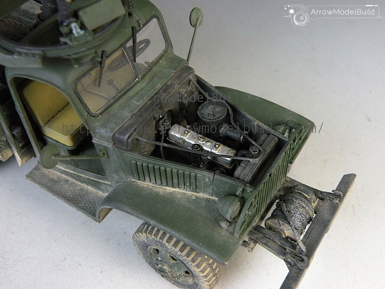 ArrowModelBuild GMC CCKW-353 Cargo Truck Military Vehicle Built & Painted 1/35 Model Kit image 5