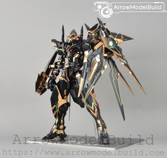 Arrowmodelbuild Amazing Exia Gundam custom Black Built & Etsy