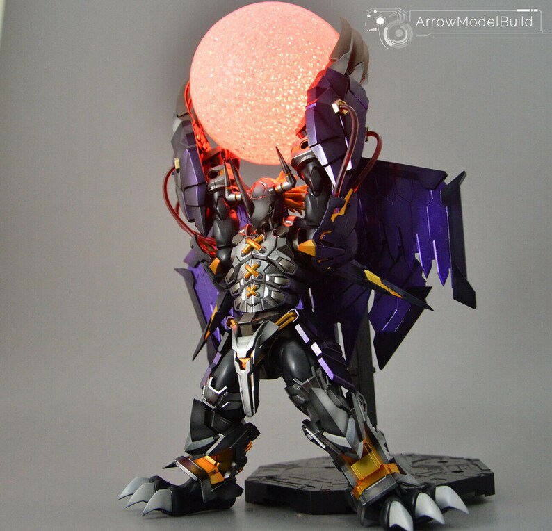 Arrowmodelbuild Black Wargreymon amplified Built & Painted - Etsy