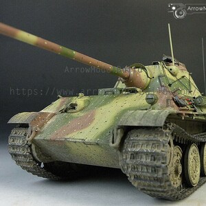 ArrowModelBuild Panther F Tank Abush Camouflage Built & Painted 1/35 Model Kit image 3