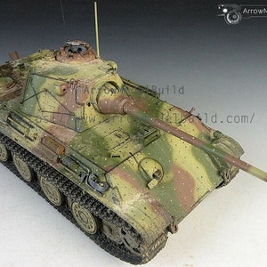 ArrowModelBuild Panther F Tank Abush Camouflage Built & Painted 1/35 Model Kit image 1