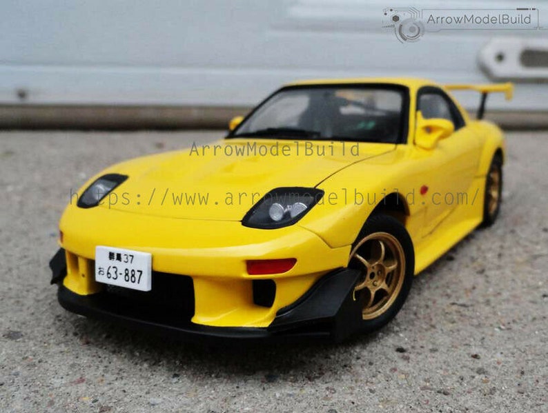 Arrowmodelbuild Initial D Rx 7 Fd3s Built Painted Vehicle Etsy