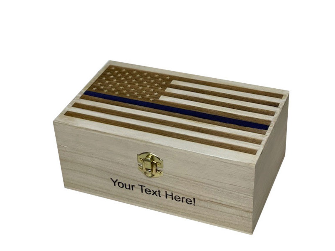 Personalized American Flag Wooden Box Engraved Storage Boxes Etsy