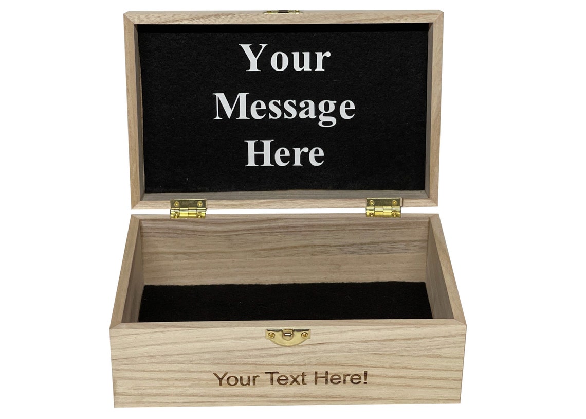 Personalized American Flag Wooden Box Engraved Storage Boxes Etsy