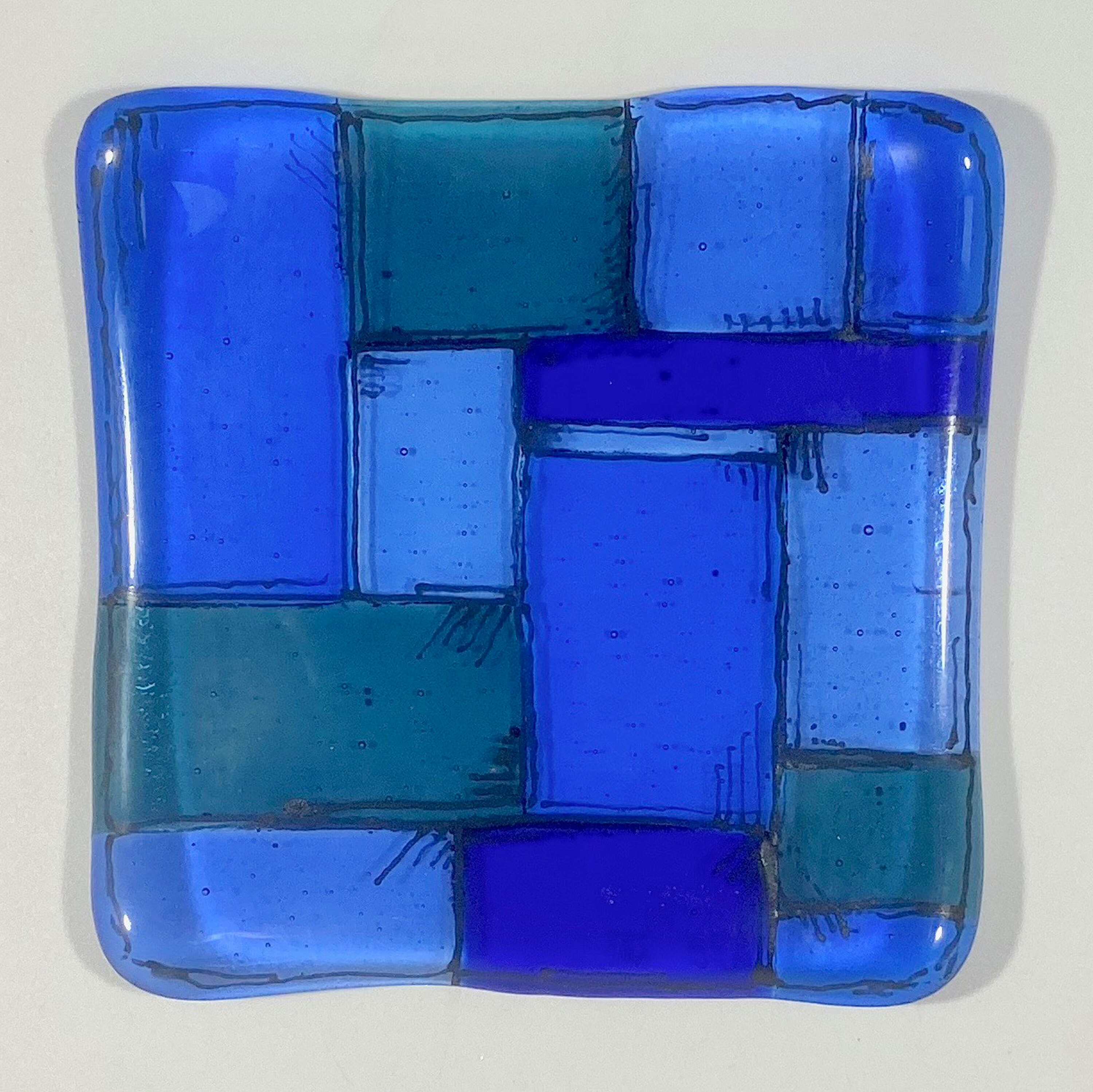 4 Handmade Fused Glass Trinket Dish Etsy