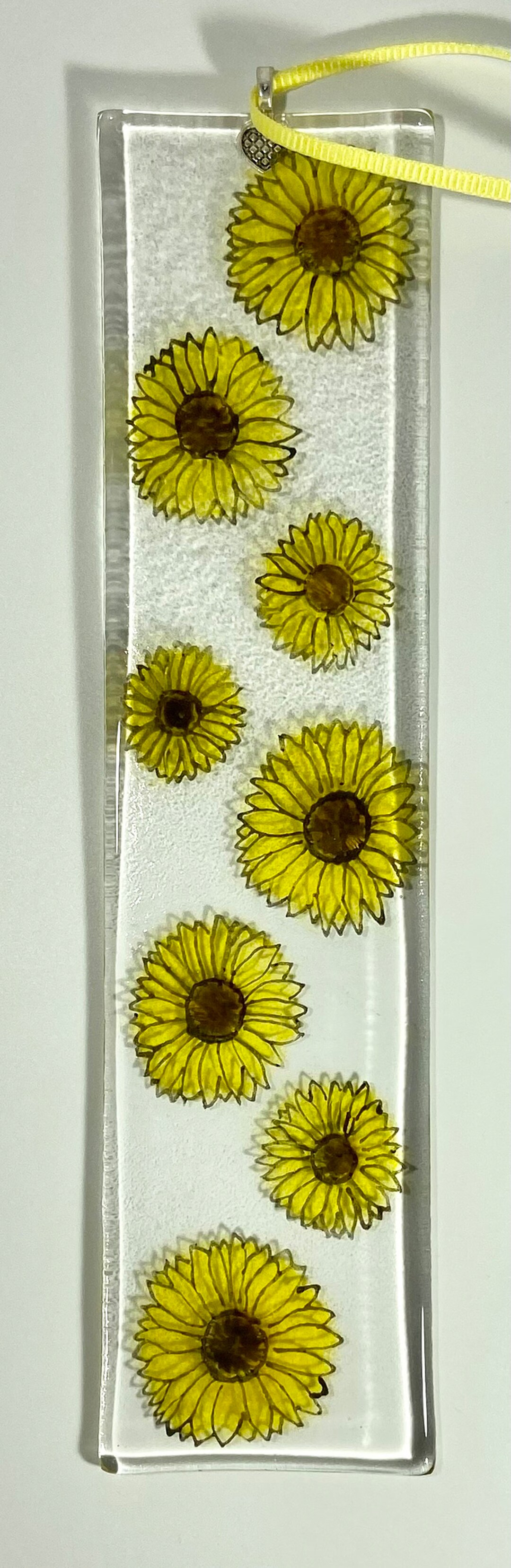 Handmade Fused Glass Sunflower Suncatcher Etsy