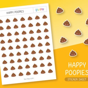 Potty Training Stickers | Potty Training Sticker Sheet | Potty Training | Potty Training Sticker Chart | Poop Stickers | Poop Sticker