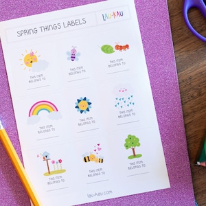 Label Stickers | This Item Belongs to Labels | School Supplies Labels | School Labels | This Item Belongs To | Personalized Labels | Spring