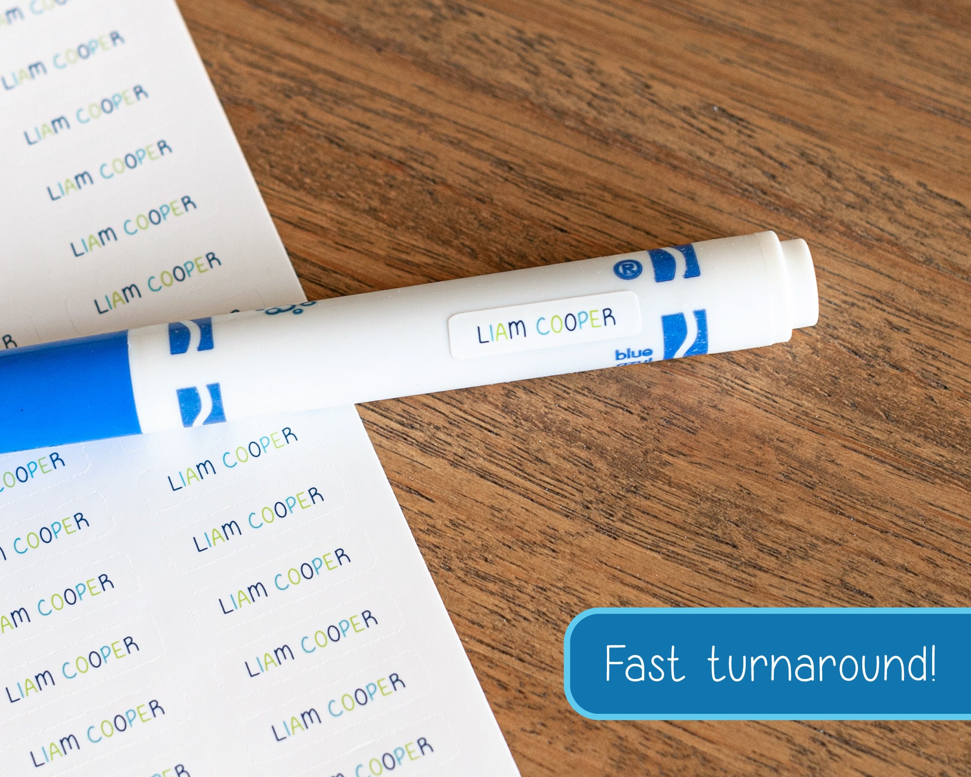 Personalized Cool Color Names Sticker Sheet Cute Stickers Etsy