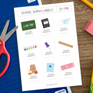 Etiketten voor schoolbenodigdheden | Dit item behoort tot labels | Etiketten voor schoolbenodigdheden | School labels | Dit item behoort tot | Gepersonaliseerde labels