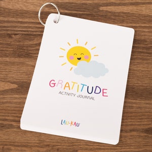 Diario de gratitud / Diario de actividades / Agradecido / Tarjetas de gratitud / Diario para niños / Diario para niños / Diario de sentimientos / Cuaderno de gratitud