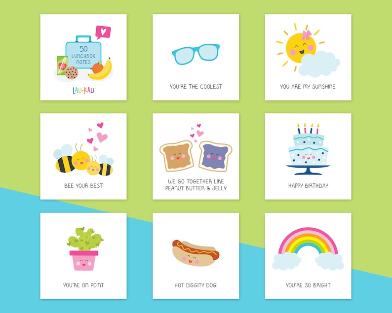 Lunchbox Notes | Lunchbox Cards | Encouragement Cards | Motivational Cards | Kindness Cards | Back to School Cards | Inspirational Cards image 5