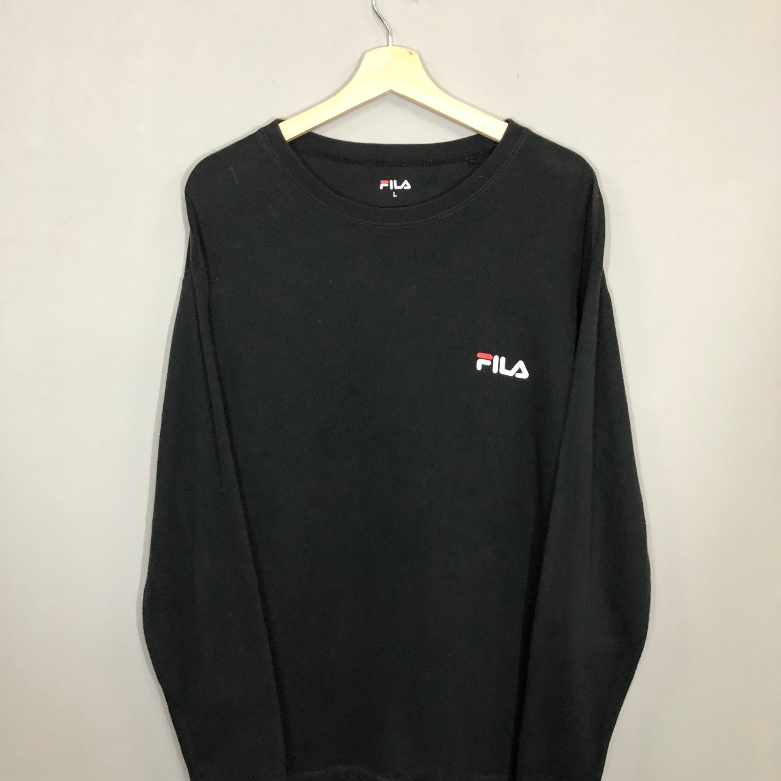 Vintage 90s Fila Tshirt Large Embroidery Longsleeve Fila Sport | Etsy