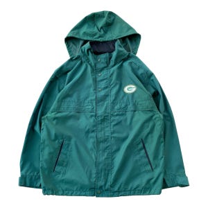 Vintage Green Bay Packers NFL Zipper Jacket Large Green Bay Packers Embroidered Hoodie Jacket Packers American Football Green Jacket Size L
