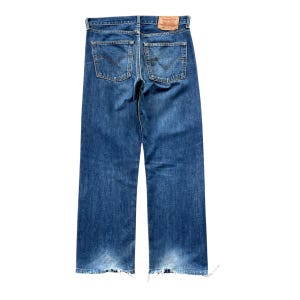 Size 34x39 Vintage Distressed Levi&#39;s 505 Blue Jeans Light Wash Levi&#39;s Straight Cut Jeans Levi&#39;s 505 Zipper Denim Levi&#39;s Usa Jeans W34