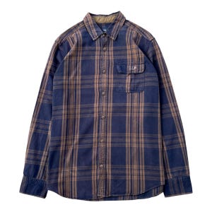 Vintage GAP Flannel Checked Plaid Shadow Shirt Large Flannel Tartan Multicolor Plaid Thick Checkered Oxfords Buttondown Flannel Shirt Size L
