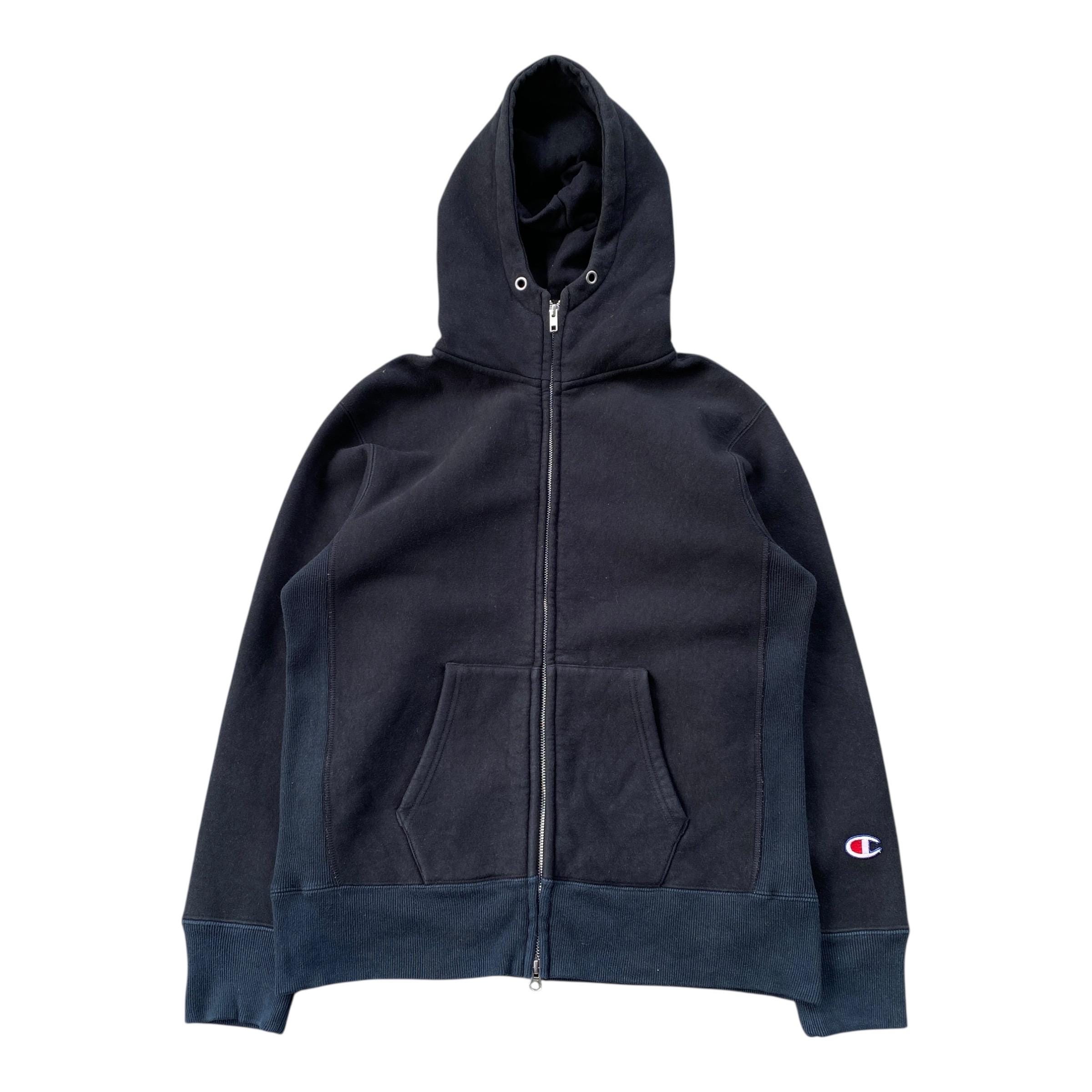 1990s black Champion reverse weave sweatshirt made in USA