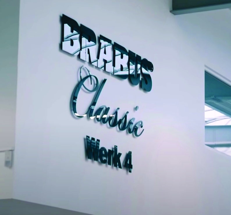 3D Acrylic Word Cut Logo Signs Easy Install Laser Cut Etsy