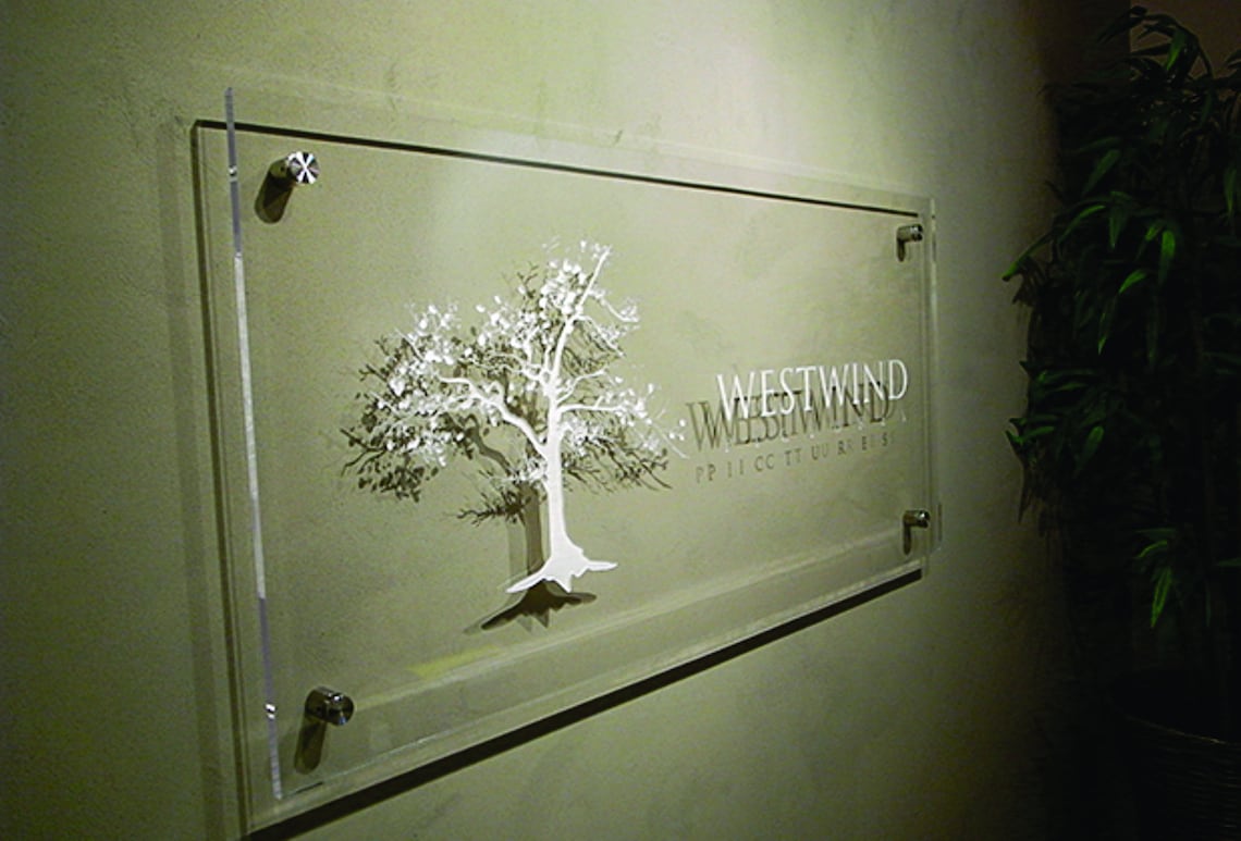 Clear Acrylic Simply Engraved Standoff Signs 3D Signs Laser Etsy