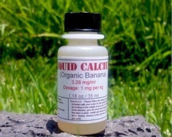 Calcium Glubionate Regular Strength - Liquid Calcium for Reptile - Supplements for Gravid Females - Pet Supplies - Pet Supplements