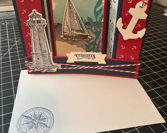 Sailing Home Congrats Stampin’ Up Card