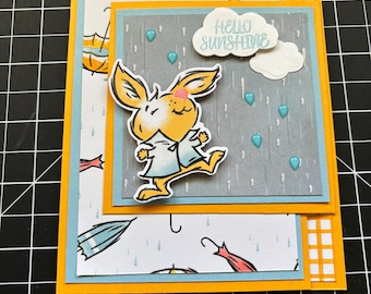 Playing in the Rain Stampin’ Up Greeting Card
