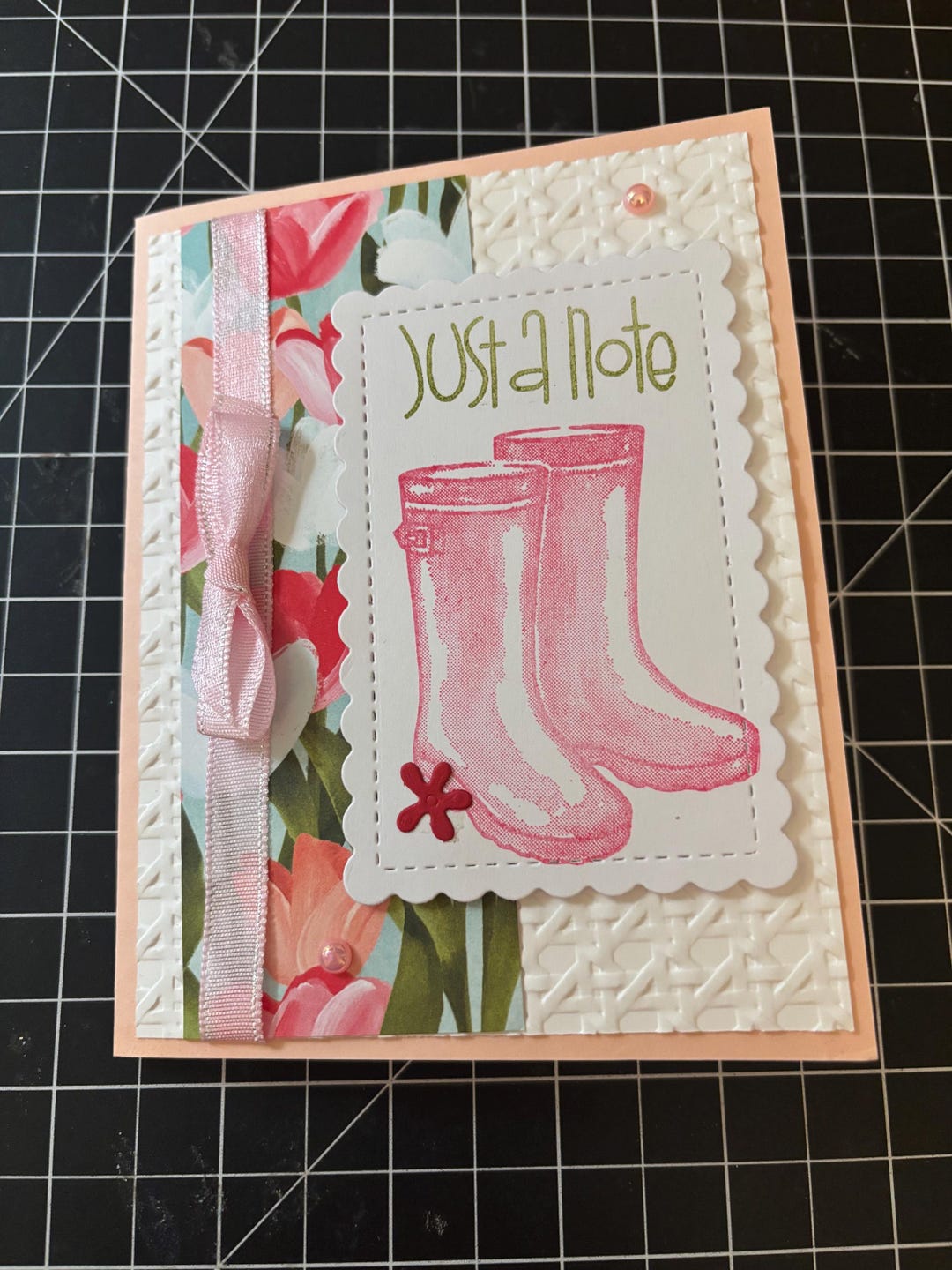 Just a Note Tulip Stampin’ up Card - Etsy