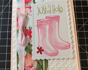 Just a Note Tulip Stampin’ Up Card