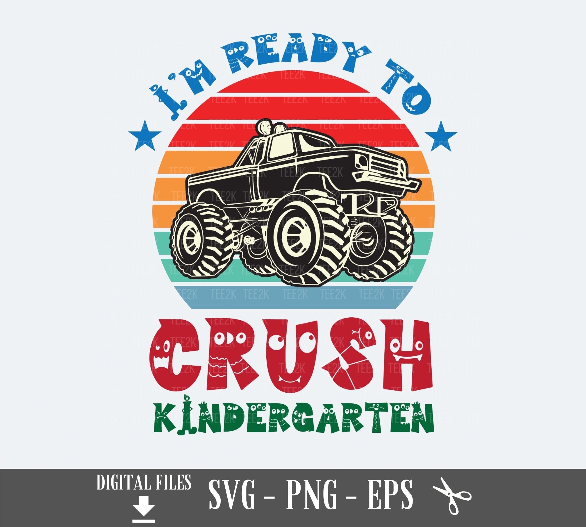 I'm Ready To Crush Kindergarten I'm ready to crush | Etsy