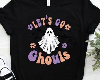Let's Go Ghouls SVG: Duch Halloween w stylu retro (pobranie cyfrowe)