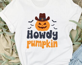 Salut citrouille SVG : cow-boy d'Halloween western (téléchargement numérique)