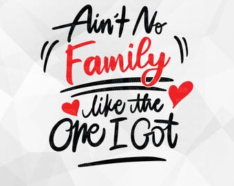 Family SVG, Ain&#39;t No Family Like the One I Got, Family quotes, Family Sign Idea, family reunion, Files for Cricut, PNG, Digital Download