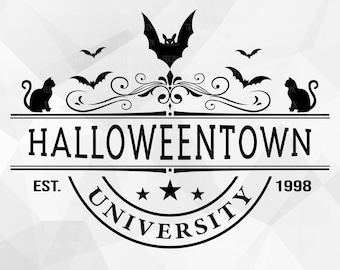 Halloweentown University SVG, Halloweentown SVG, Halloween svg, Halloween witch, Halloween shirt svg, Spooky Vibes, Files for Cricut, PNG