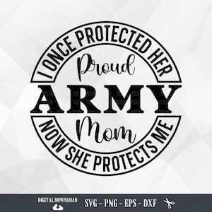 Proud Army Mom SVG: Patriotic Military Wife Design (Digital Download)