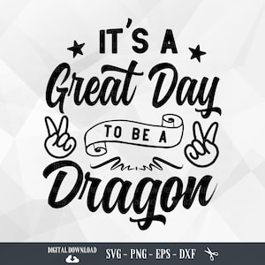 Dragon School Spirit SVG: Handlettered Mascot Design (Digital Download)