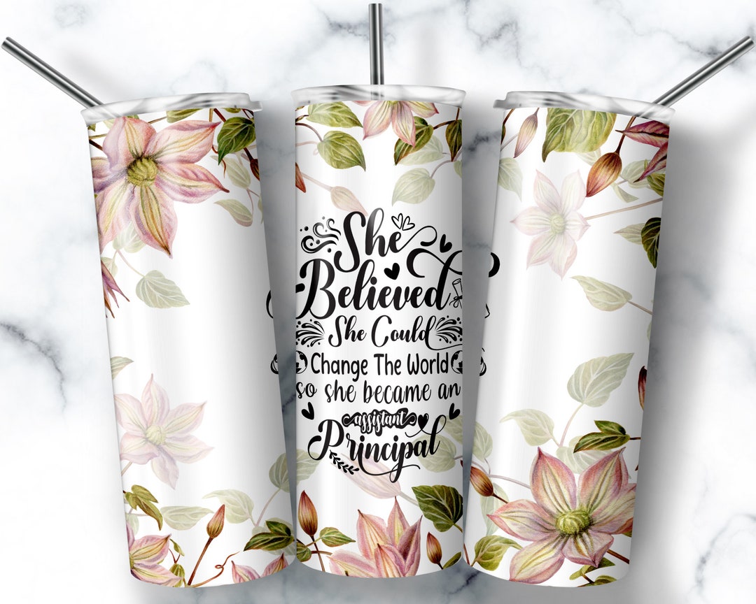 She Believed She Could Change the World 20oz Skinny Tumbler Etsy