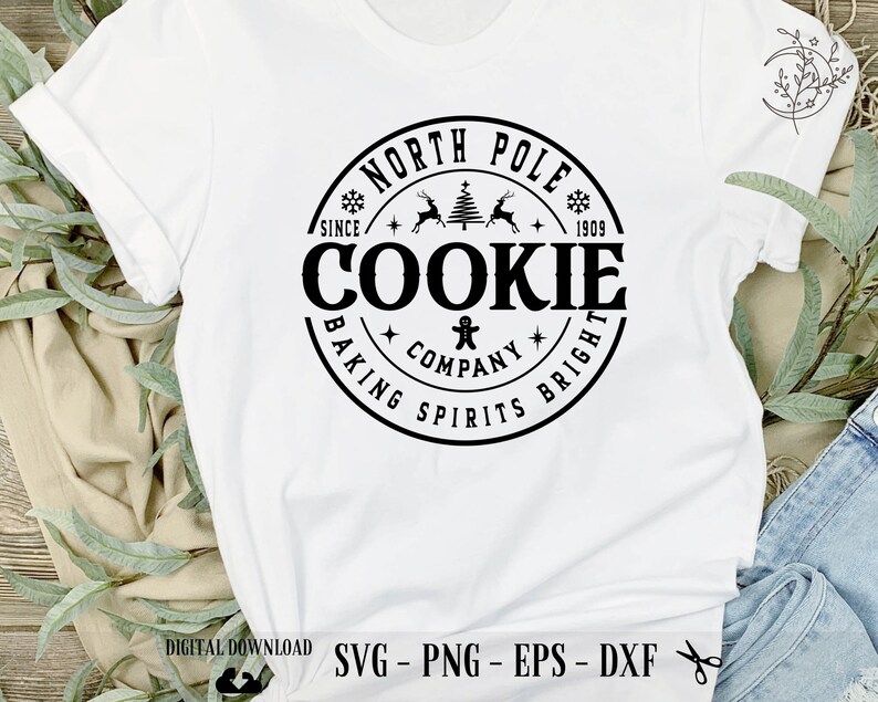North Pole Cookie Company SVG Gingerbread Christmas Signs - Etsy