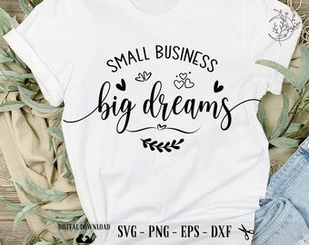 Småföretag Stora drömmar SVG: Entreprenörsinspiration (digital nedladdning)